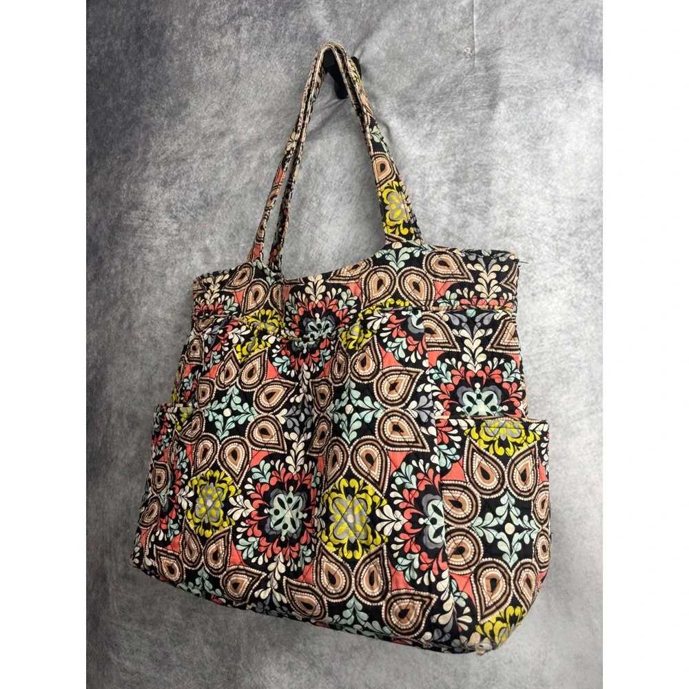 Vera Bradley Iconic Glenna Satchel Wallet Make Up Case in Sierra Pattern Retired